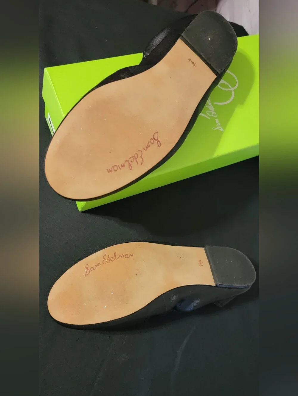 Sam Edelman Women's Black Leather Felicia Ballet Flats 9.5W